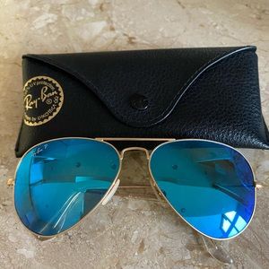 Ray-Ban Polarized Flash Aviators